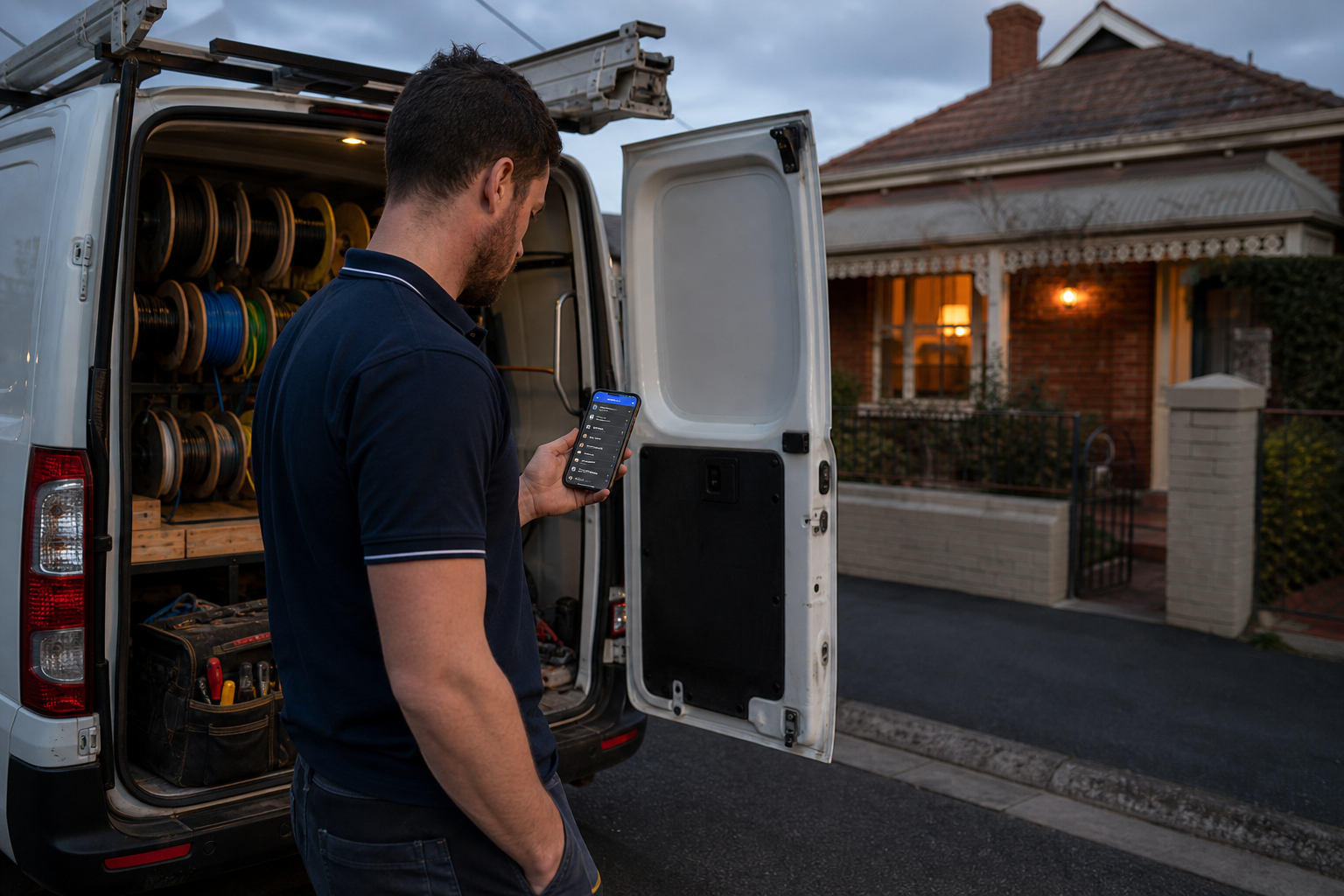 Northside Electrical Group — Job status without ringing every van